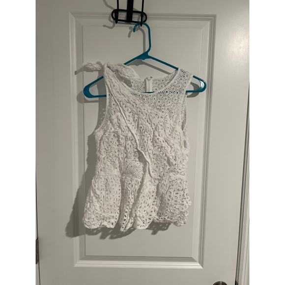 Lilly Pulitzer white blouse size 6 - Picture 1 of 6